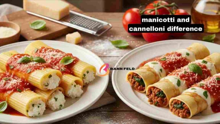 manicotti and cannelloni difference